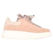 Pre-owned Suede sneakers Alexander McQueen Pre-owned , Pink , Dames