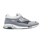 Sneakers met Mesh Panelen en Logo Borduursel New Balance , Gray , Here...