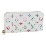 Pre-owned Canvas wallets Louis Vuitton Vintage , White , Dames