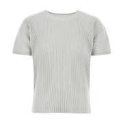 Veelzijdig Lichtgrijs Polyester T-Shirt Issey Miyake , Gray , Heren