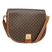 Pre-owned Canvas shoulder-bags Celine Vintage , Brown , Dames