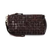 Donkerbruine Trunk Tas met Onregelmatige Weving Campomaggi , Brown , D...