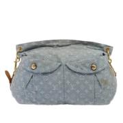 Pre-owned Denim louis-vuitton-bags Louis Vuitton Vintage , Gray , Dame...