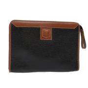 Pre-owned Leather clutches Celine Vintage , Black , Dames