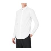 Wit Optisch Overhemd 8n1c09-1ni9z Emporio Armani , White , Heren