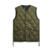 Militaire V-hals Donsvest Jas Taion , Green , Heren