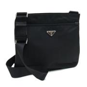 Pre-owned Nylon shoulder-bags Prada Vintage , Black , Dames