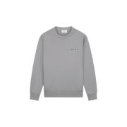 Nostalgia Face Crewneck Sweater Olaf Hussein , Gray , Dames