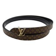 Pre-owned Canvas belts Louis Vuitton Vintage , Black , Dames