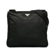 Pre-owned Canvas shoulder-bags Prada Vintage , Black , Dames