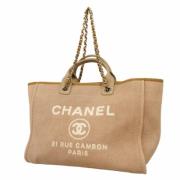 Pre-owned Canvas totes Chanel Vintage , Brown , Dames