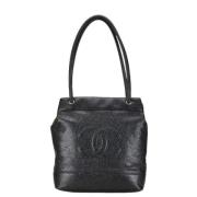 Pre-owned Leather chanel-bags Chanel Vintage , Black , Dames