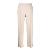 Casual Beige Track Pants met contrast Eleventy , Beige , Dames