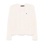 Witte Sweater Klassieke Lange Mouw Pullover Polo Ralph Lauren , White ...