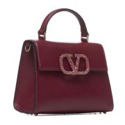 VLogo Signature Scarlet Leren Handtas Valentino Garavani , Red , Dames