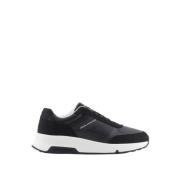 Zwarte hoge zool sneakers Emporio Armani , Black , Heren