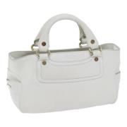 Pre-owned Leather handbags Celine Vintage , White , Dames