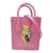 Pre-owned Leather gucci-bags Gucci Vintage , Pink , Dames