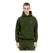 Logo Hoodie van Katoenfleece Dime Mtl , Green , Heren