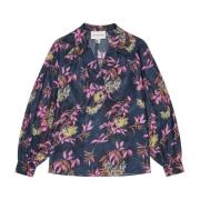 Bloemenblouse met ballonmouwen Munthe , Multicolor , Dames