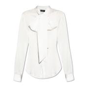 Shirt met decoratieve strik bij de halslijn Dsquared2 , White , Dames