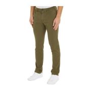 Groene Chinos Bleecker Struc Broek Tommy Hilfiger , Green , Heren