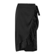 Midi Skirts Kaffe , Black , Dames