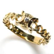 Pre-owned Metal rings Celine Vintage , Yellow , Dames