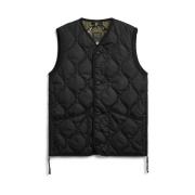 Militaire V-hals Donsvest Jas Taion , Black , Heren