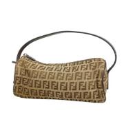 Pre-owned Canvas clutches Fendi Vintage , Brown , Dames