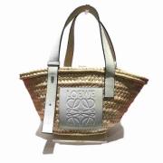 Pre-owned Canvas handbags Loewe Pre-owned , White , Dames