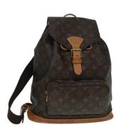 Pre-owned Canvas backpacks Louis Vuitton Vintage , Brown , Dames