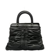 Pre-owned Leather handbags Dior Vintage , Black , Dames