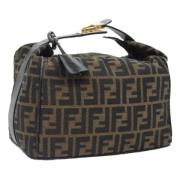 Pre-owned Canvas fendi-bags Fendi Vintage , Brown , Dames