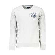 Geborduurde Katoenen Crewneck Sweatshirt La Martina , White , Heren