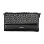 Zwarte Schoudertas met Kettingband Calvin Klein , Black , Dames