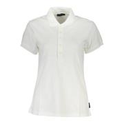 Wit Poloshirt met Korte Mouwen North Sails , White , Dames