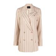 Bruine Wollen Blazer Joseph , Brown , Dames