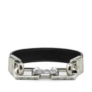 Pre-owned Metal bracelets Louis Vuitton Vintage , Black , Heren