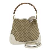 Pre-owned Canvas gucci-bags Gucci Vintage , Beige , Dames