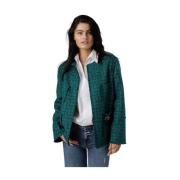 Donkere Pauw Statement Broche Jas Odeeh , Green , Dames