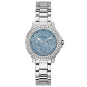 Zilveren Dames Analoge Horloge Mode Guess , Gray , Dames