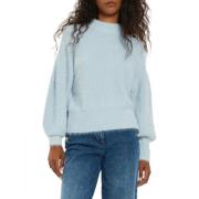 Heldere Blauwe Trui met Keyla Bont Guess , Blue , Dames