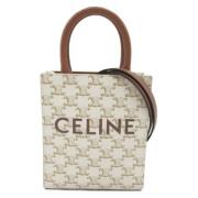 Pre-owned Canvas crossbody-bags Celine Vintage , White , Dames