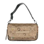 Beige Schoudertas met Afneembare Band Desigual , Beige , Dames