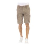 Cargo Bermuda Shorts Trend Baldinini , Brown , Heren