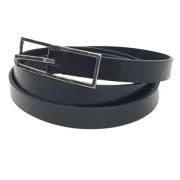 Pre-owned Leather belts Saint Laurent Vintage , Black , Heren