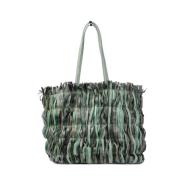 Ambachtelijke Bossa 2 Lange Handvatten Tas Majo , Green , Dames