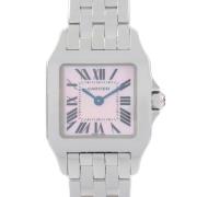 Pre-owned Stainless Steel watches Cartier Vintage , Pink , Dames