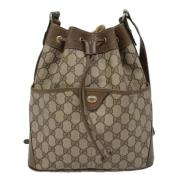 Pre-owned Leather gucci-bags Gucci Vintage , Beige , Dames